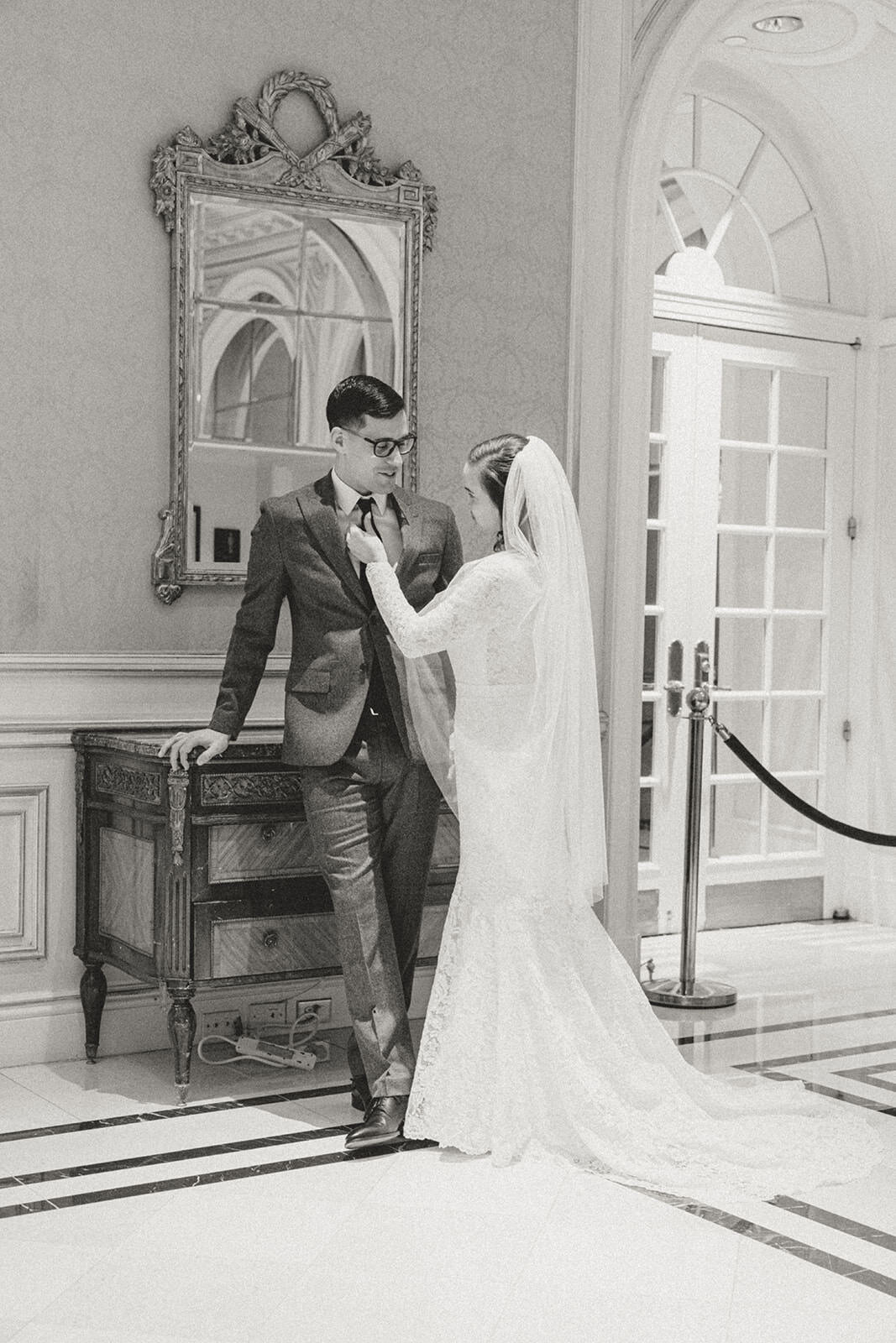 Wedding first look at JW Essex house marriot, NYC | Oduma photography-53
