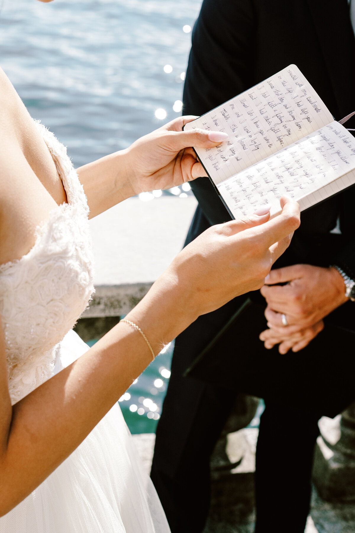 Film photograph of an elopement at Villa Cassinella on Lake Como Italy