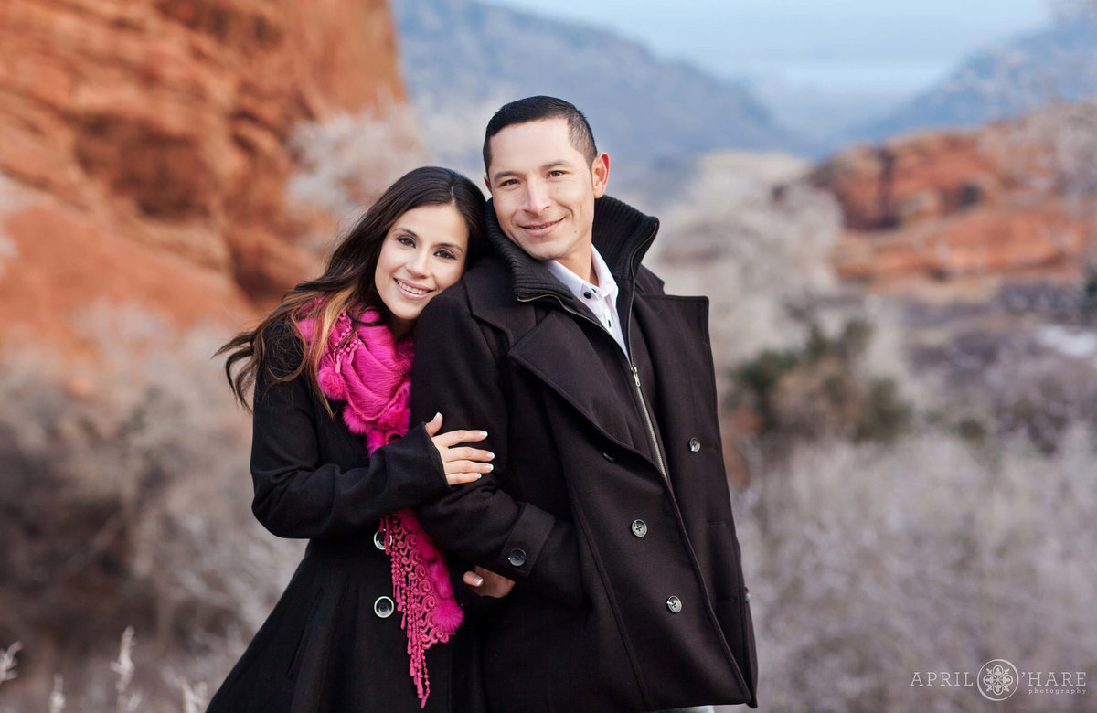 Denver Family Photography During Winter at Red Rocks Colorado