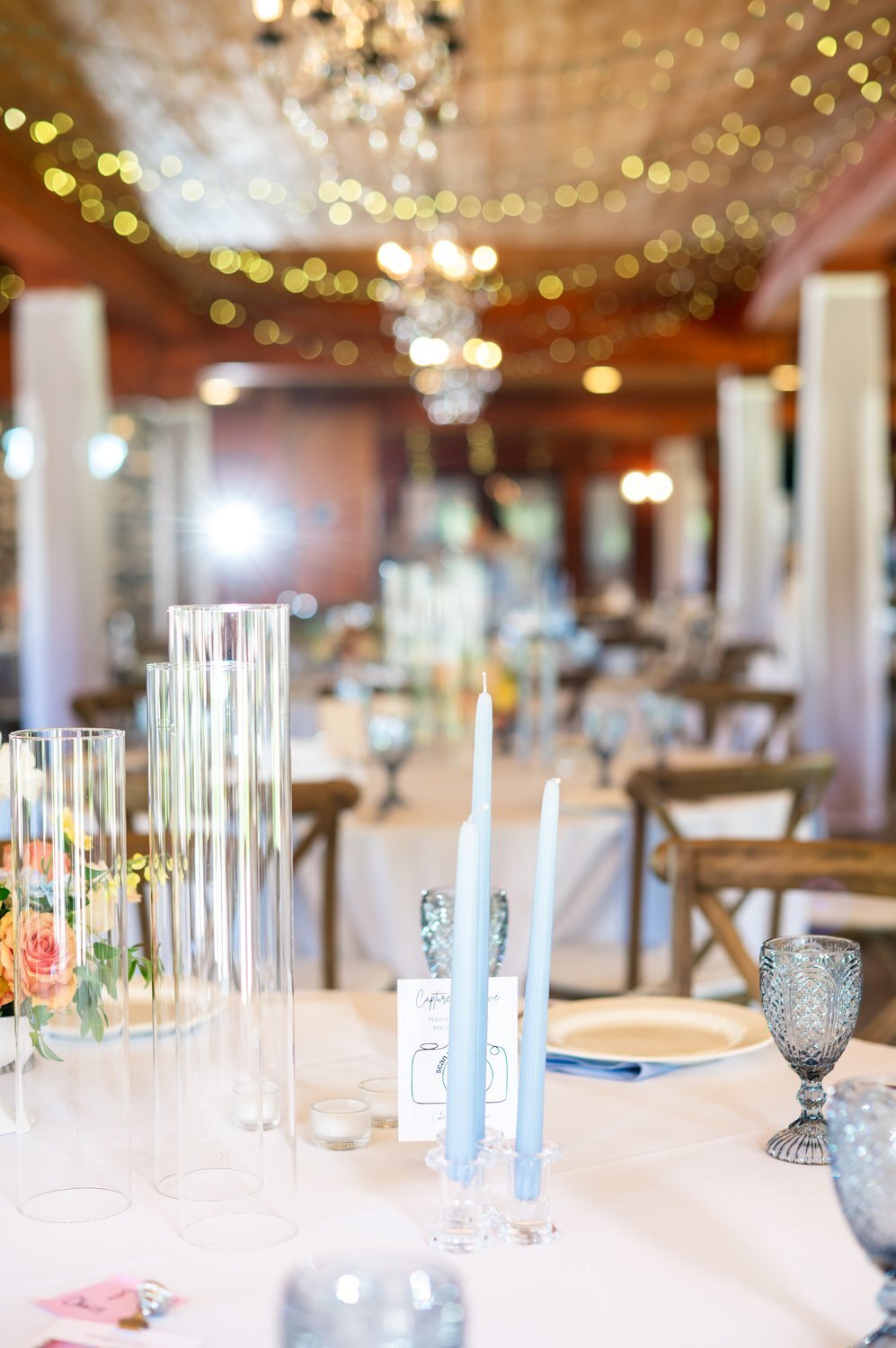 trinity tree farm issaquah washington barn reception table details