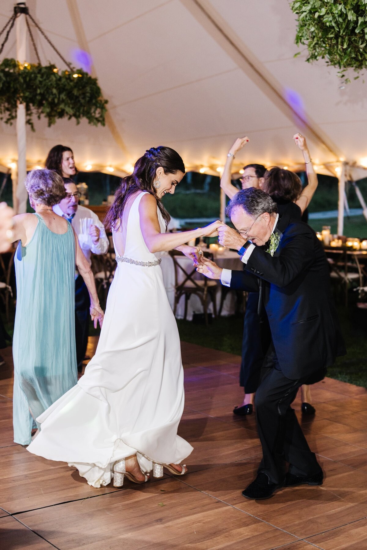 Wedding dancing photos at Snake River Ranch Wedding in Jackson Hole Wyoming