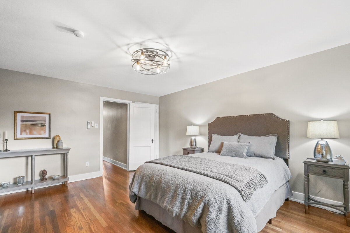 Professionally staged bedroom