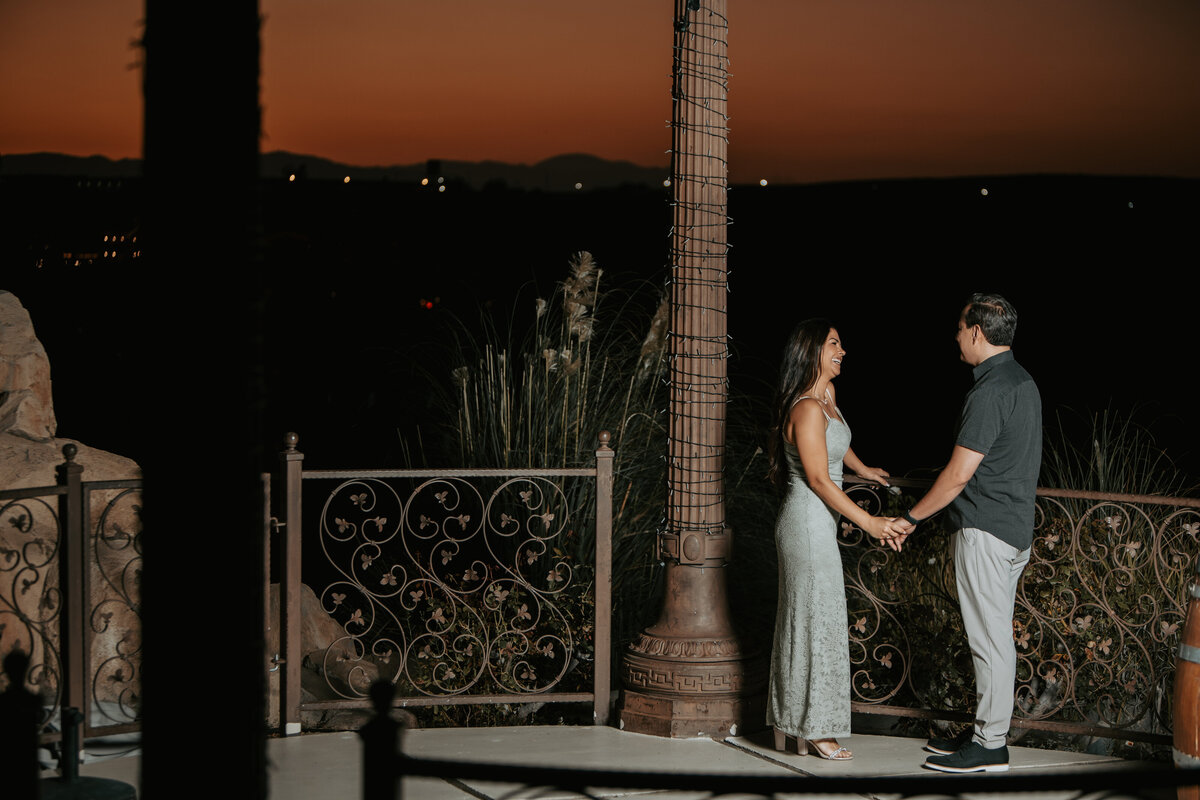 Riverside Solo Female Engagement Portrait