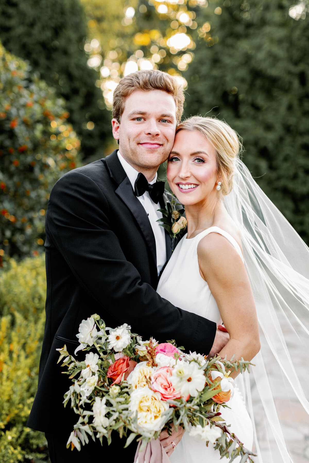 Bride and Groom at Wedding at Park Crest Events