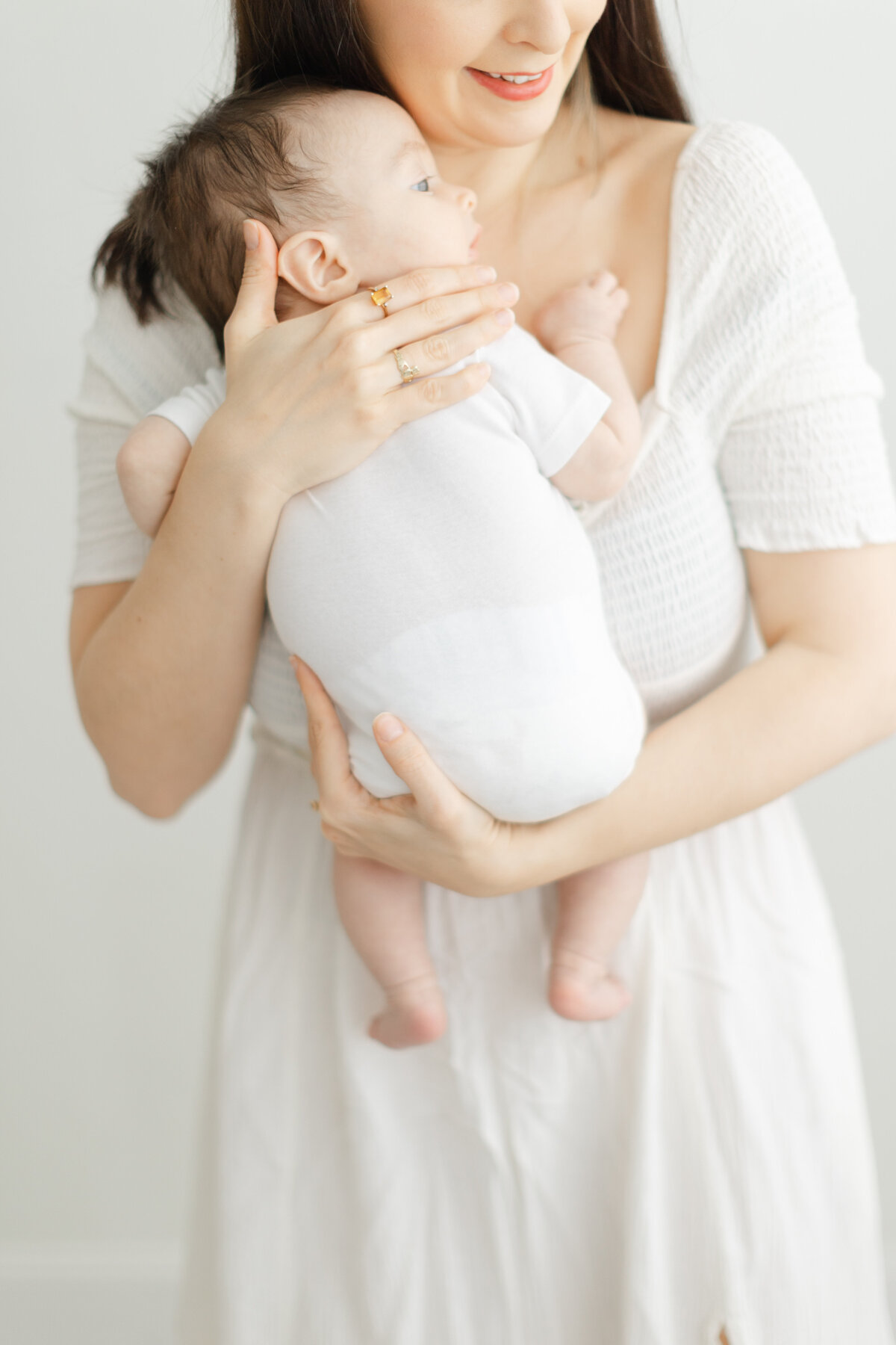 3 month baby milestone portrait session at Philadelphia photography studio - 11