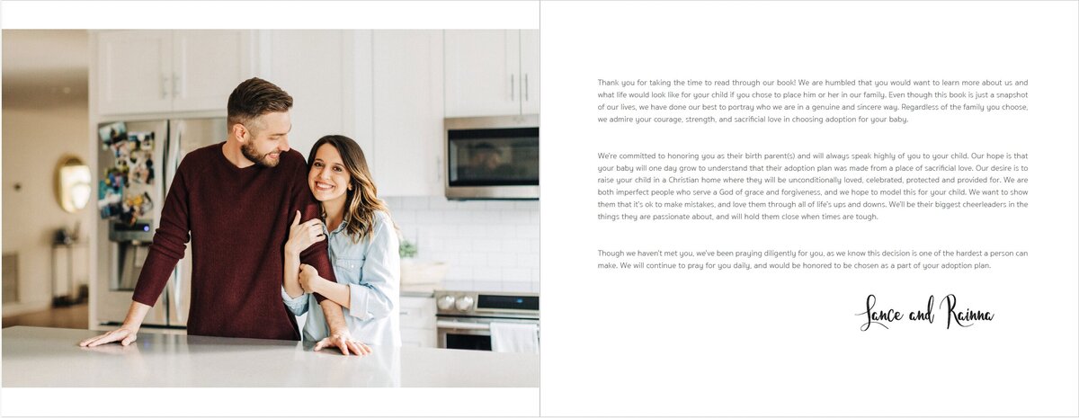 Adoption Profile Book Design Amy Payne