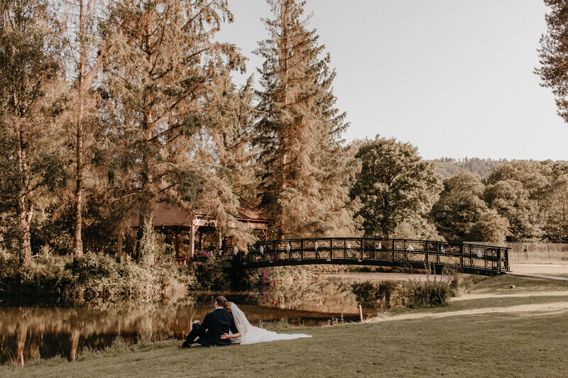 Married couple reflecting