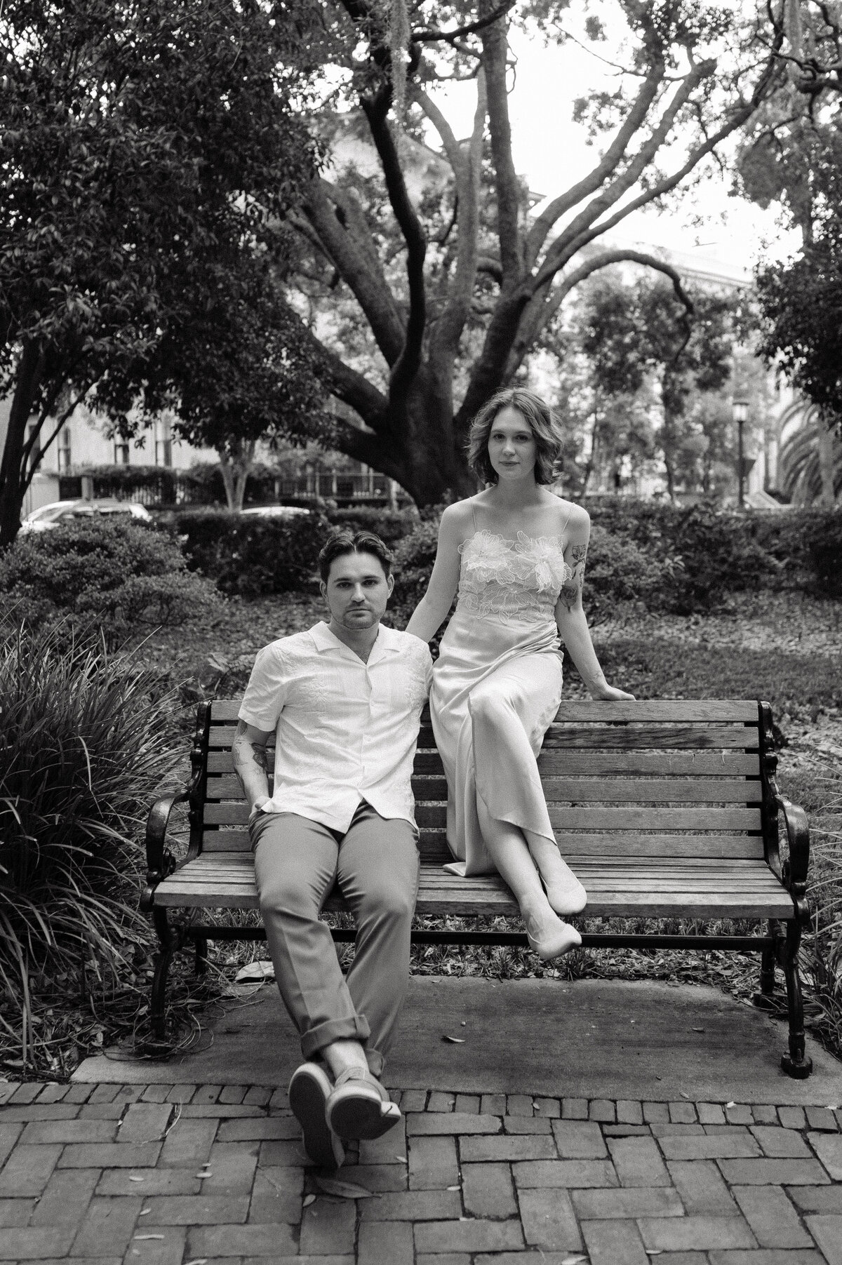 Savannah Engagement Photographer- Chippewa Sqaure Engagement Session - Karen Norian Photography-Mackenzie and Gabe-2738