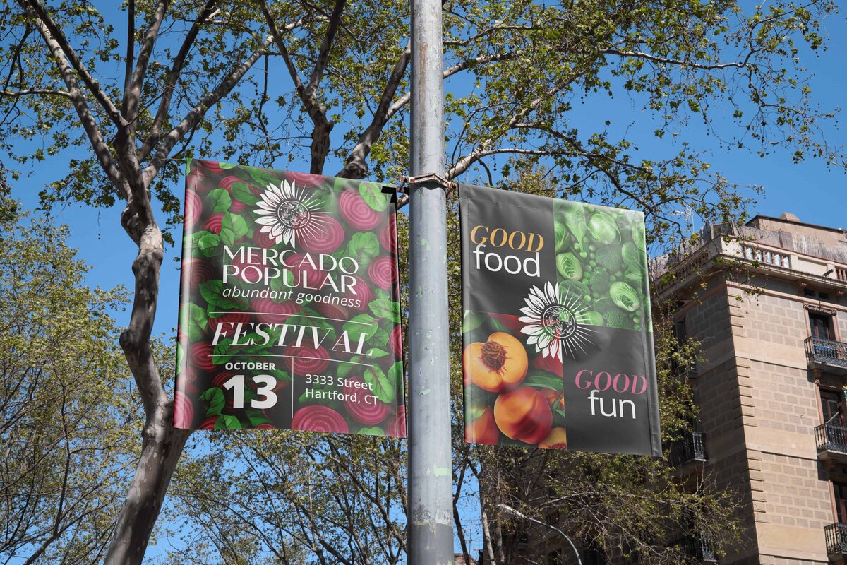 MercadoPopular-LampPostEventPromoSigns