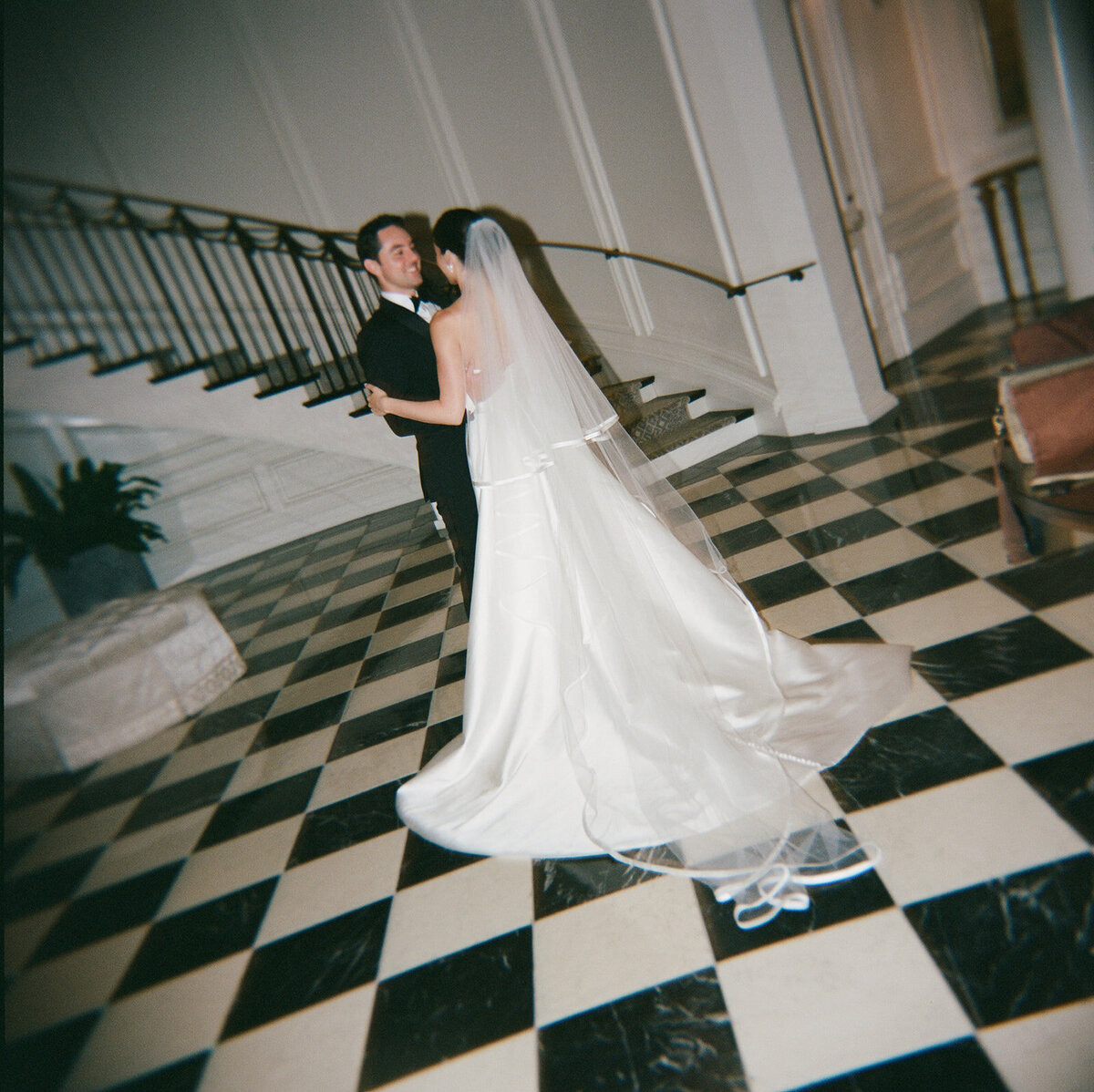 Taylor & Adam Staircase Photos-35