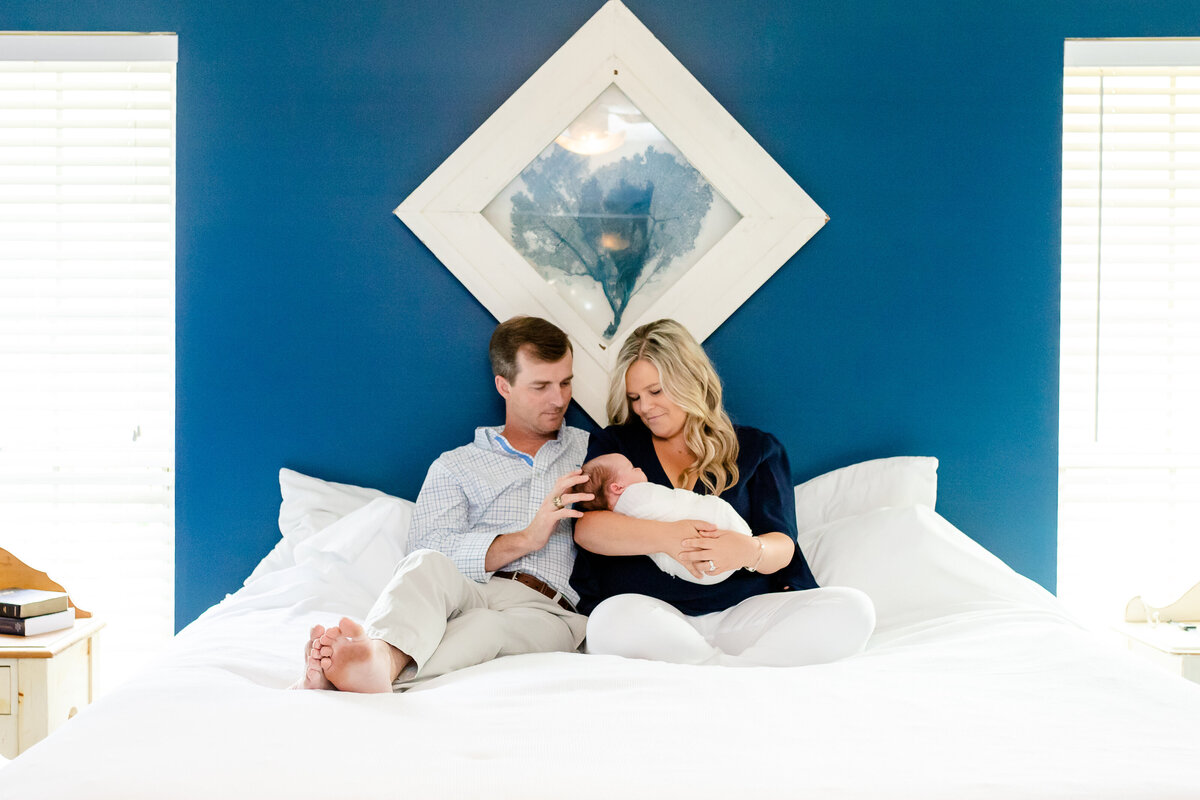 lifestyle newborn session in Ponte Vedra