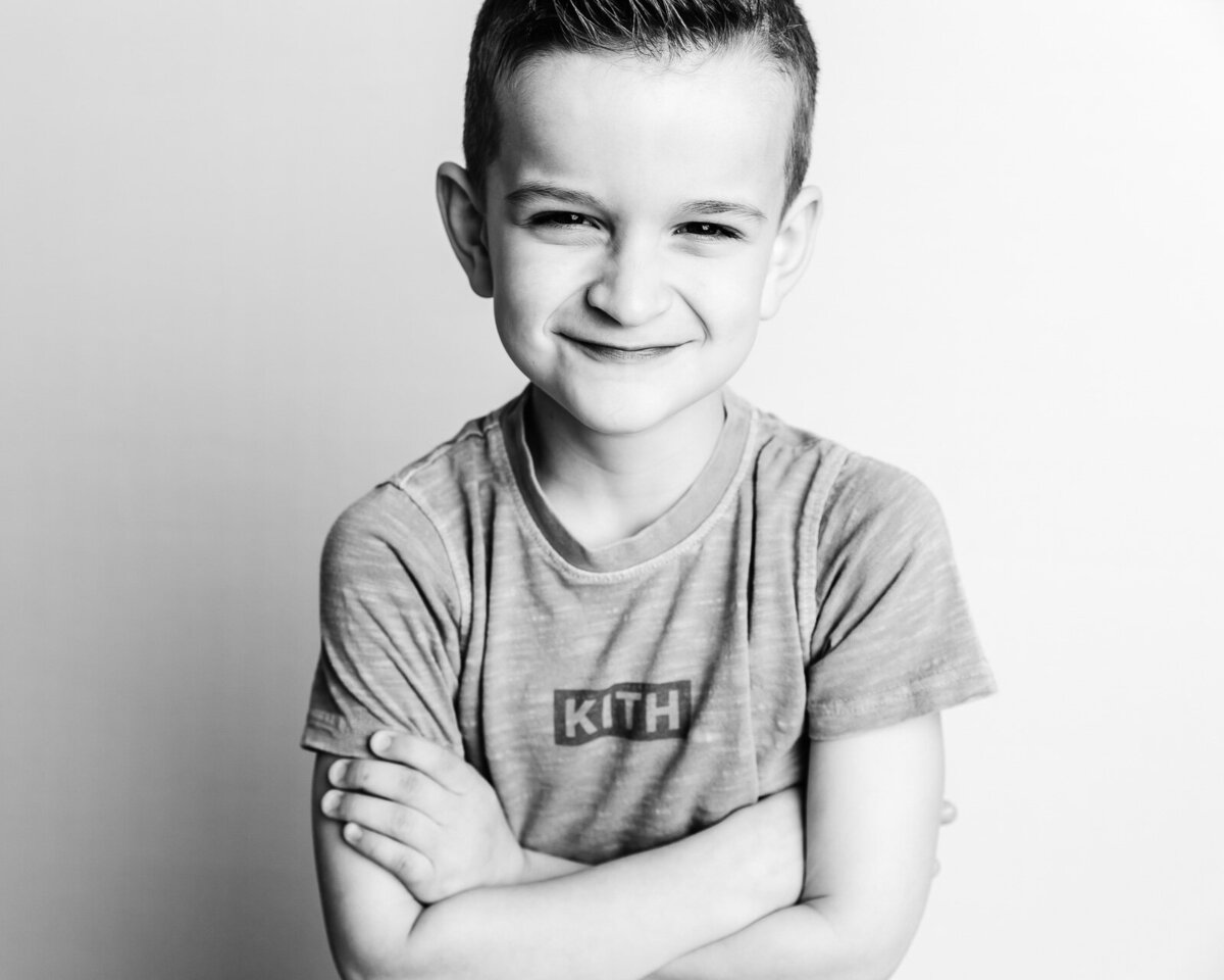 boy with arms crossed long island childrens photographer