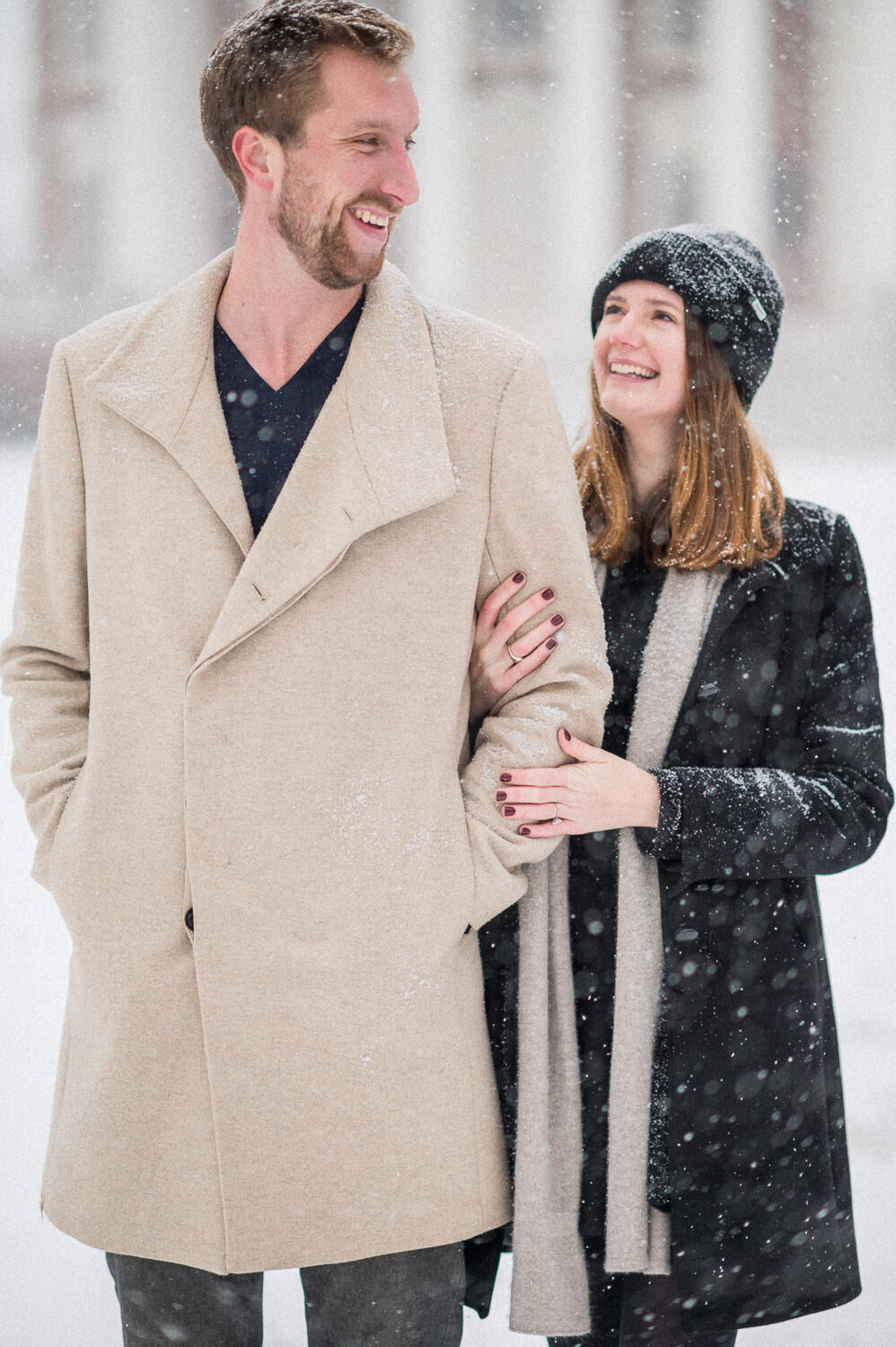 Snowy Charlottesville Engagement - Hunter and Sarah Photography-10