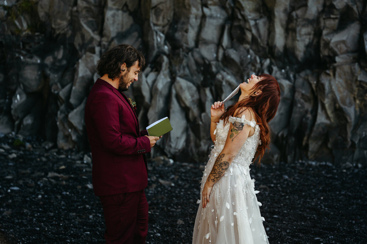 REYNISFJARA Iceland Elopement -29