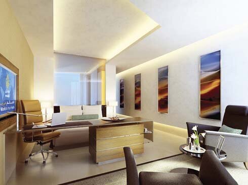 Luxury hotel guest room interior design