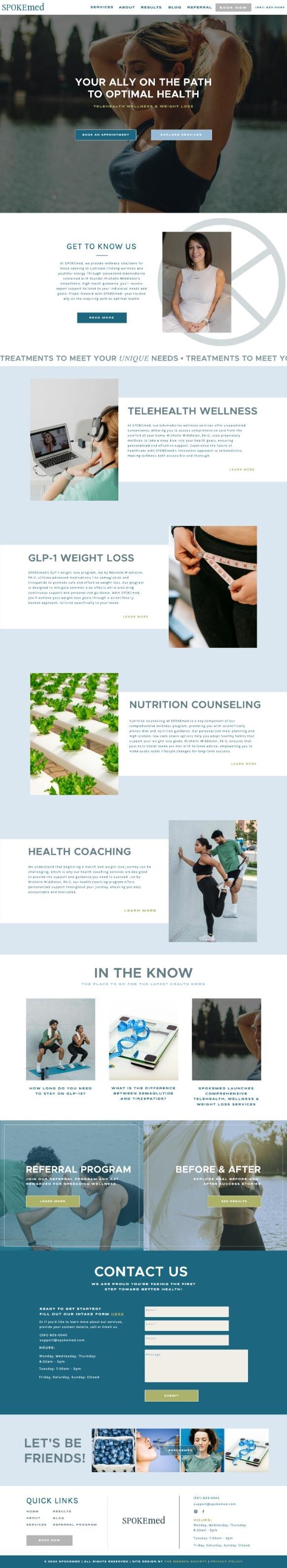 medspa website template site designs7