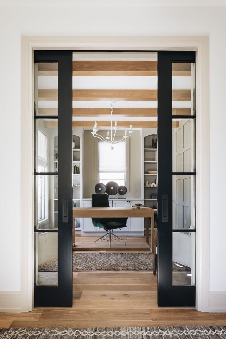 Transitional Office - Liz Marchant Interiors Austin,TX
