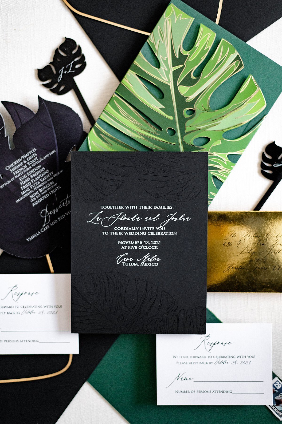 monstera-wedding-invitation-suite