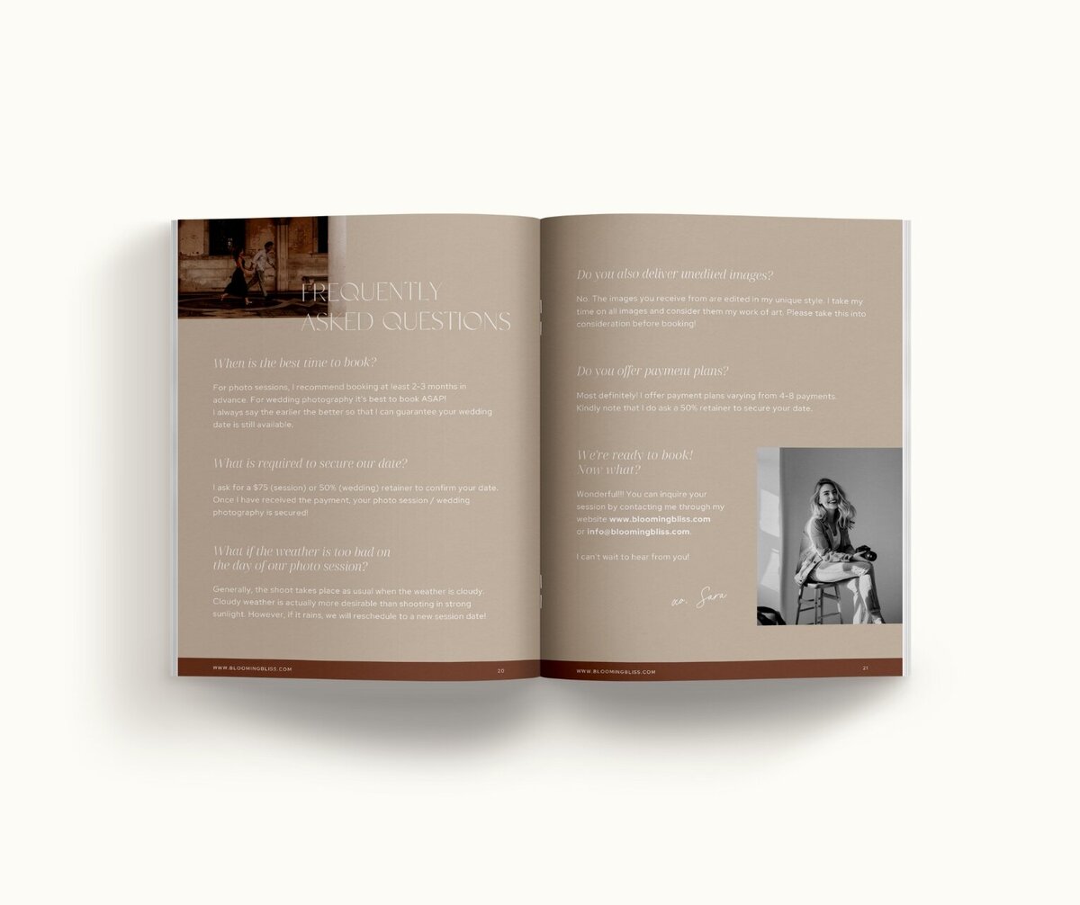 Canva minimal pricing guide for photographers Blooming Bliss 12