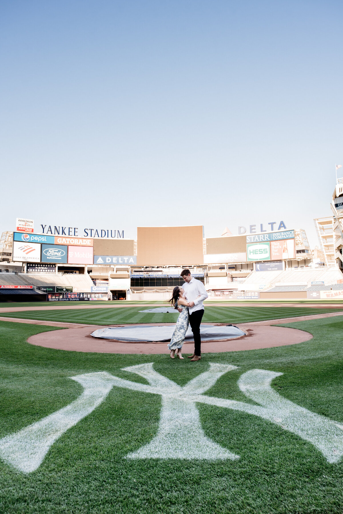 Yankee Stadium engagement photos