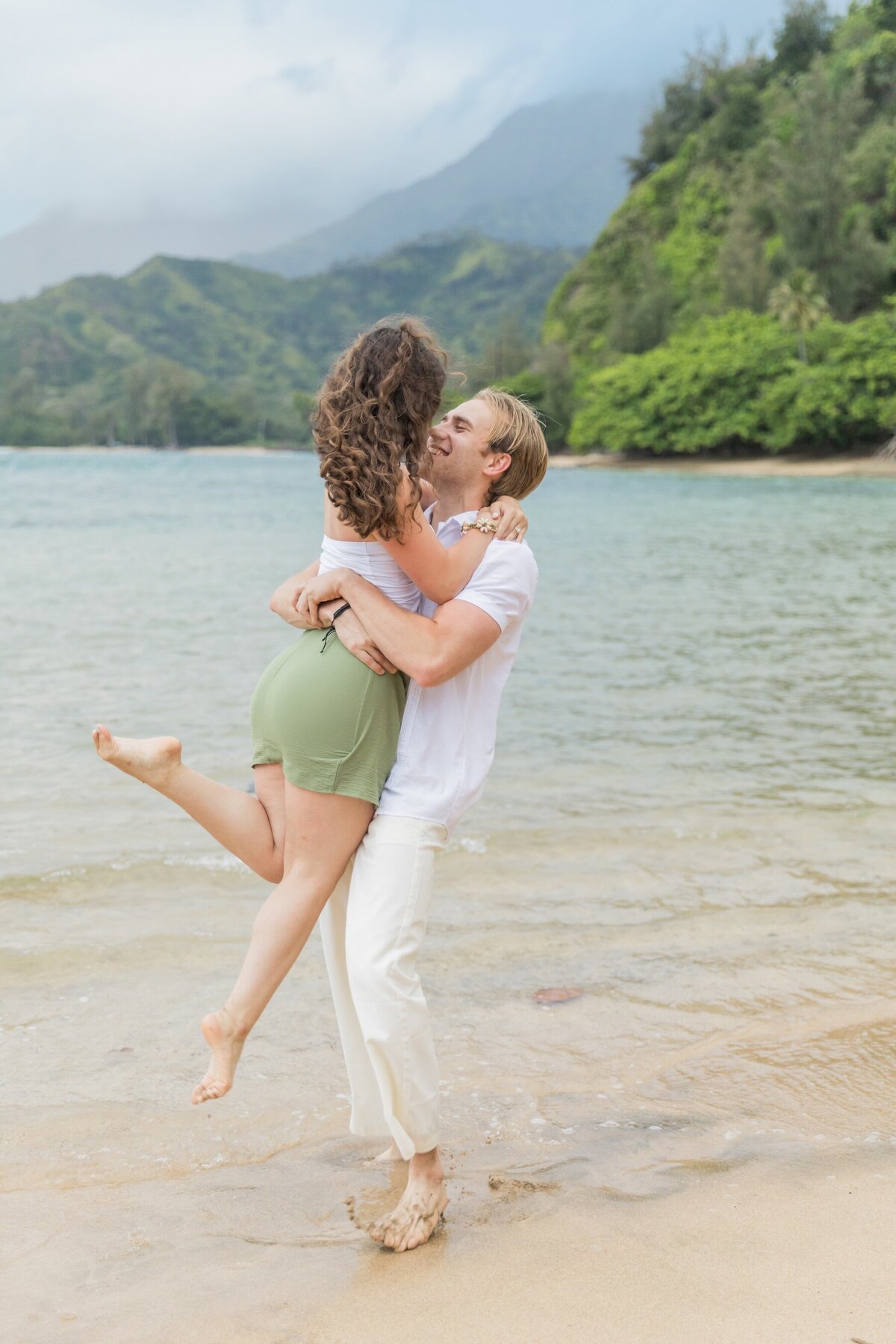 Beachside Romance – Kauai Couple Portraits by Karma Hill