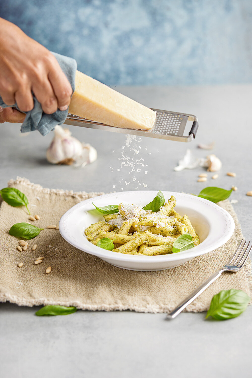 Carli pesto parmiggiano grattuggiato