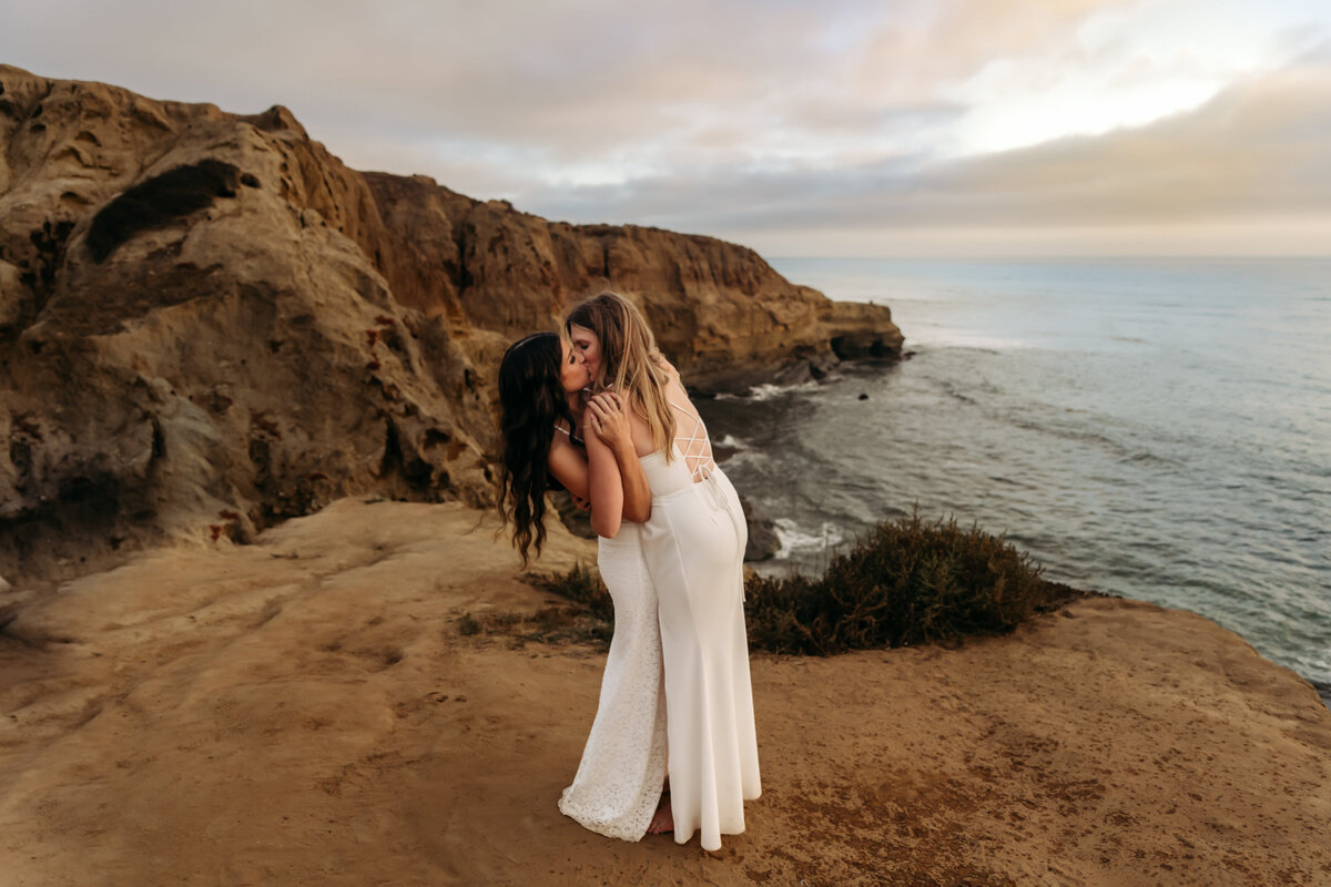 cliffside wedding elopement photos by destination photographer