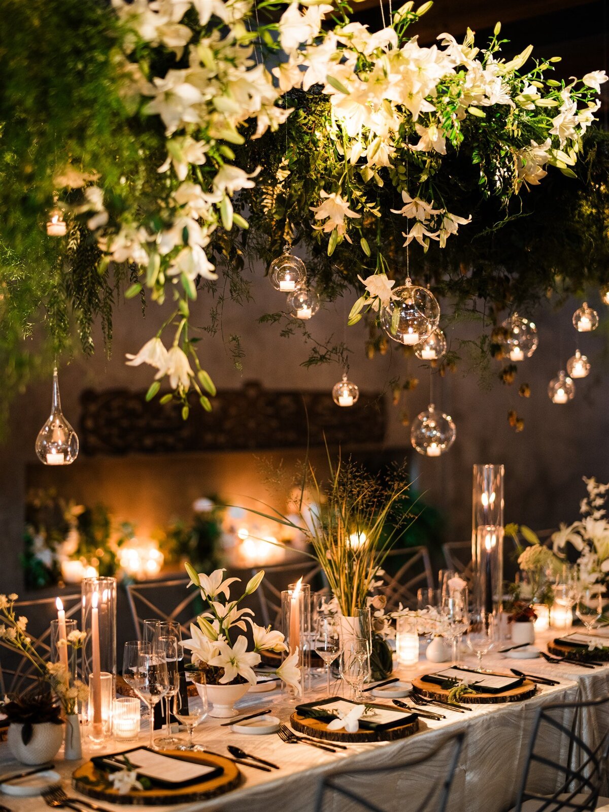 Dramatic-Ceiling-Greenery-Candle-Light-Wedding-Flora-Nova-Design-Seattle-00039