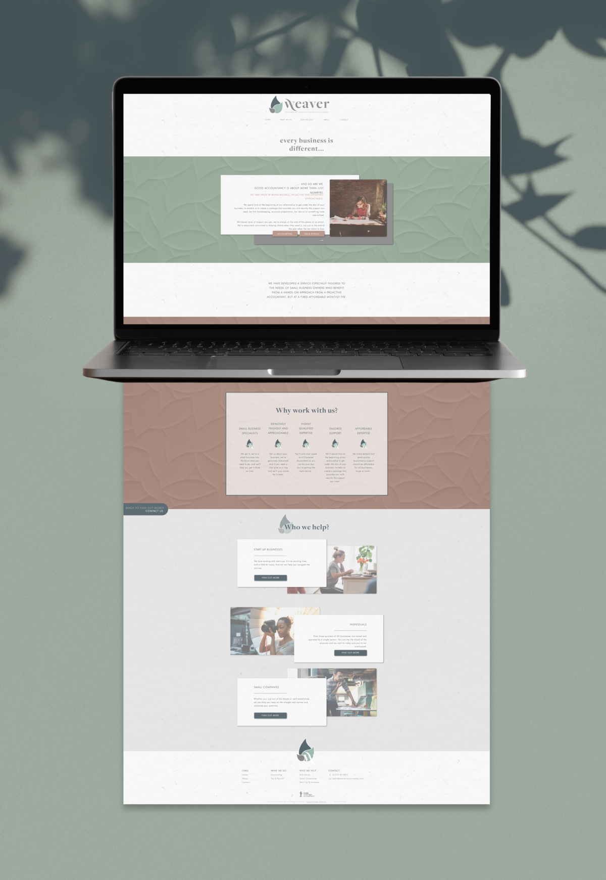 Weaver Accountants - Website Development - Recent projects by The Little Paper Shop Nantwich