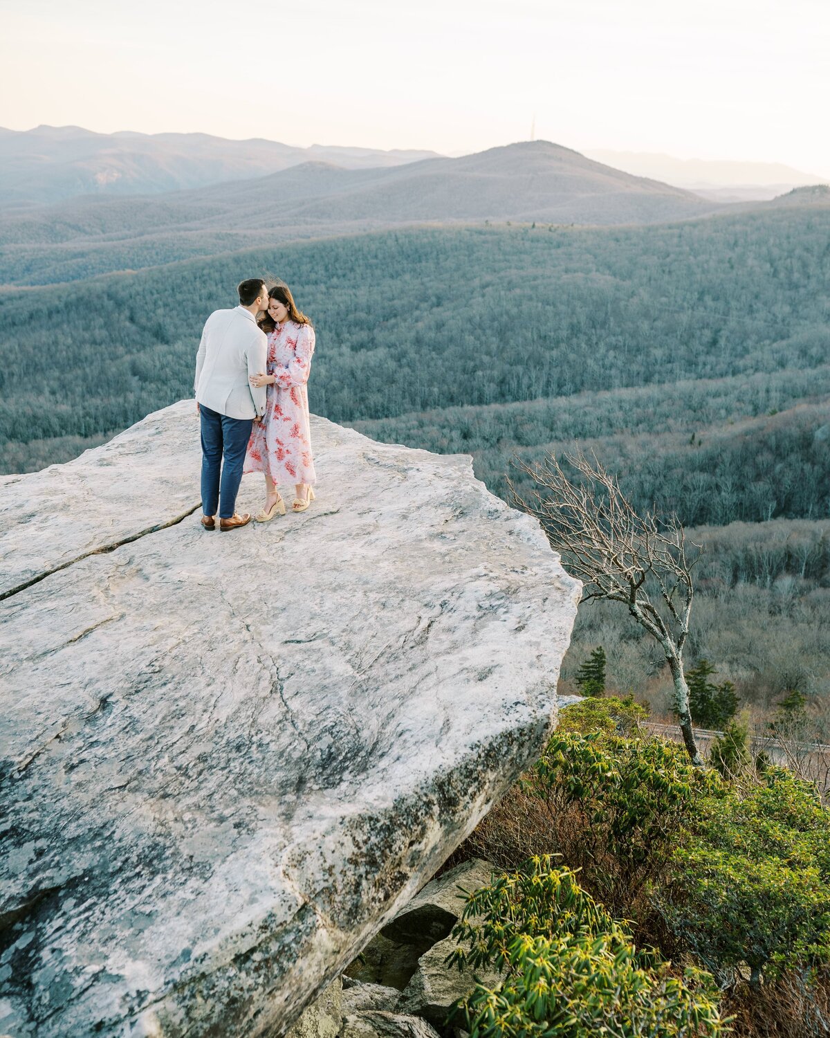 The Fourniers | Grandfather Mountain Engagement-105