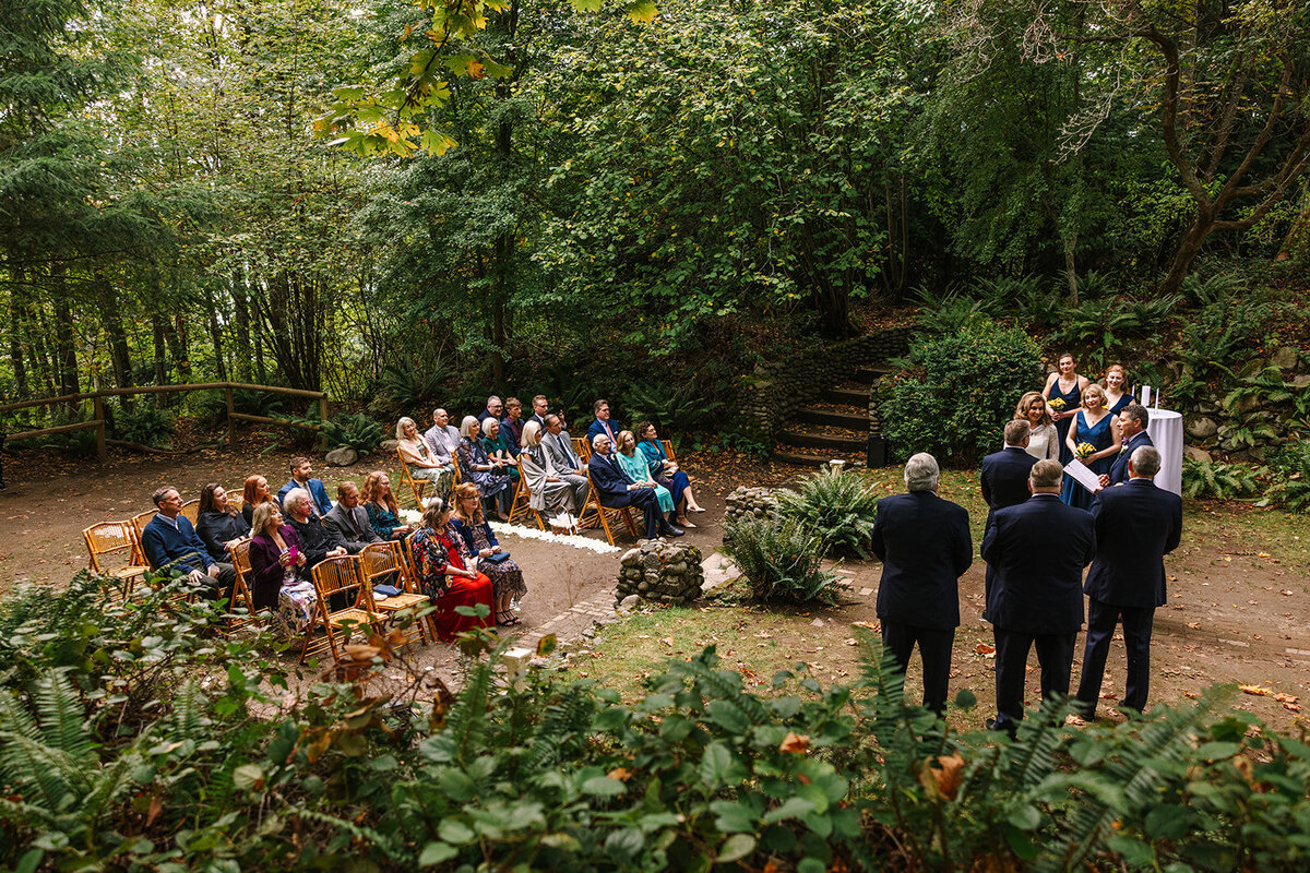 Wedding at the Grotto at Lodge at St Edward in Seattle