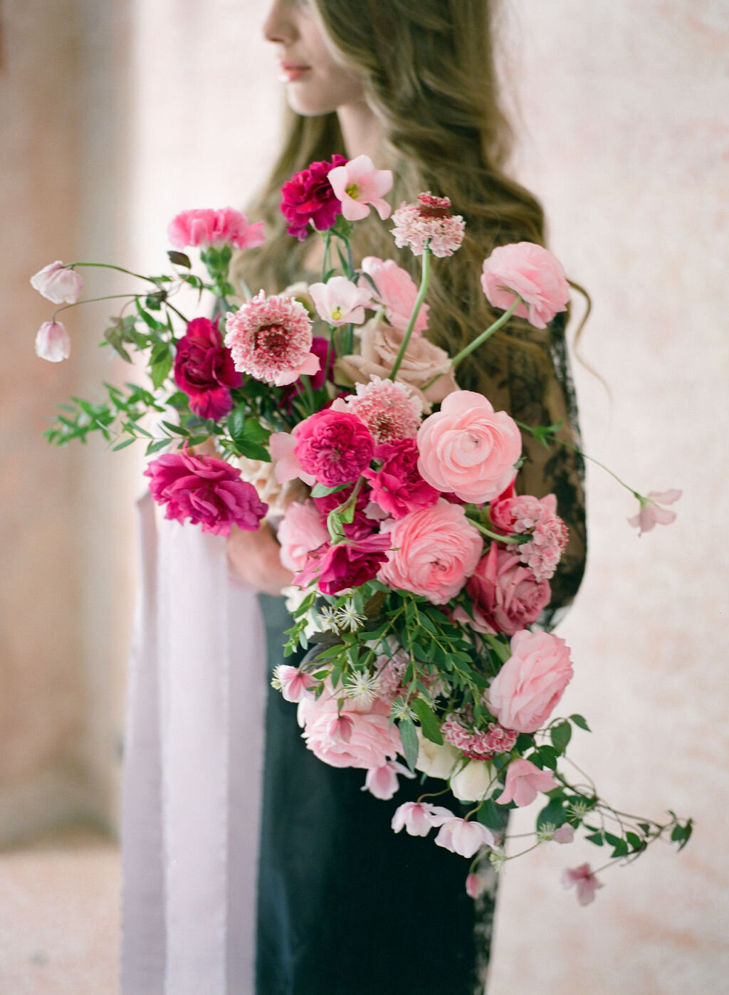 Lake Como pink wedding inspired by Dior Veronique Lorre wedding designer and florist11