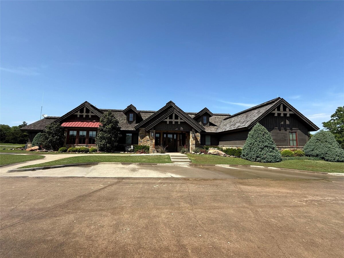 front of lodge