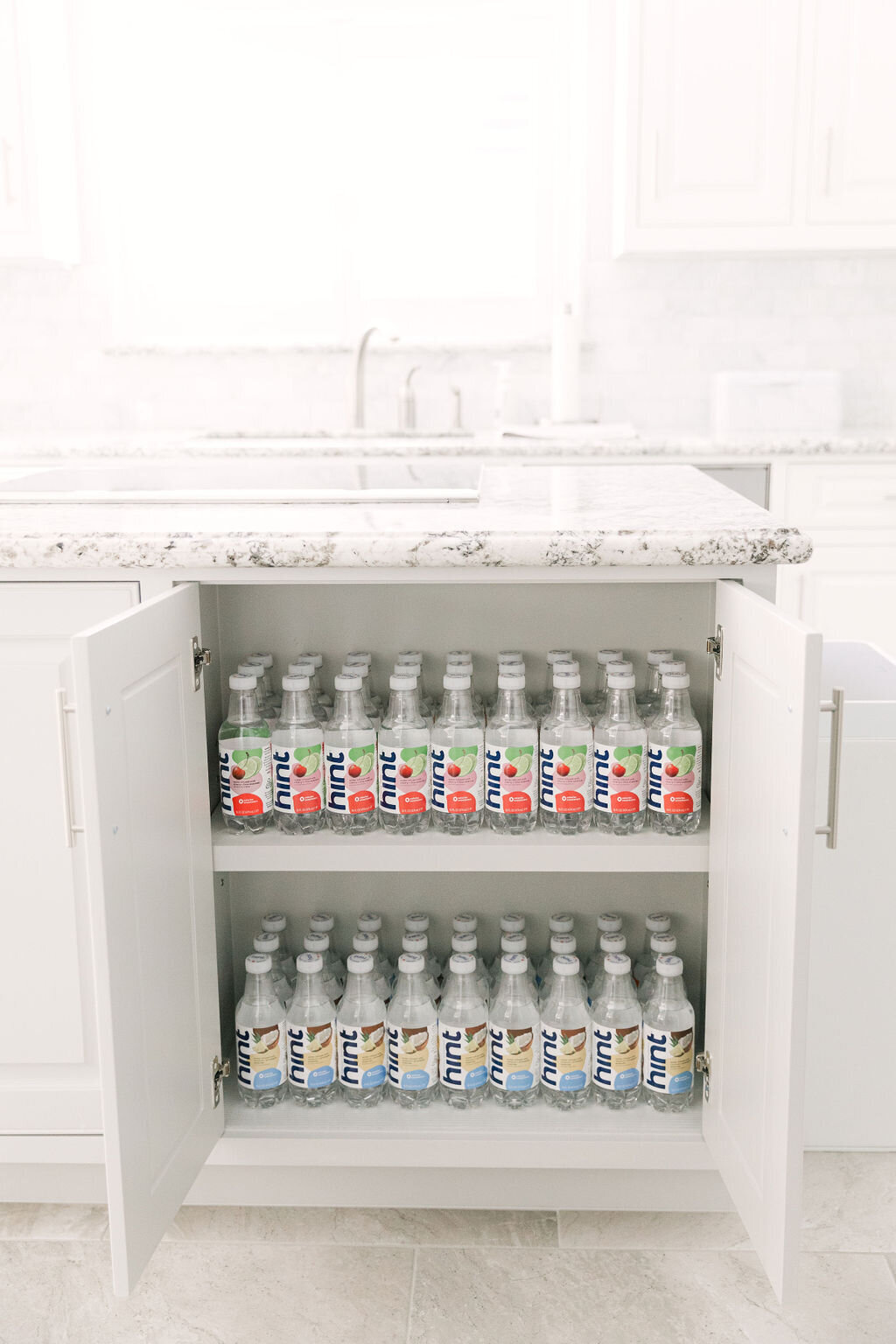 Bottled water storage idea for kitchen
