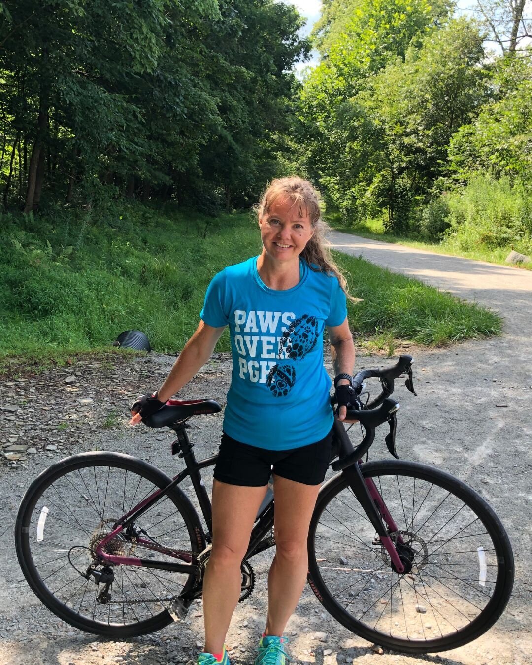 Brenda with bike