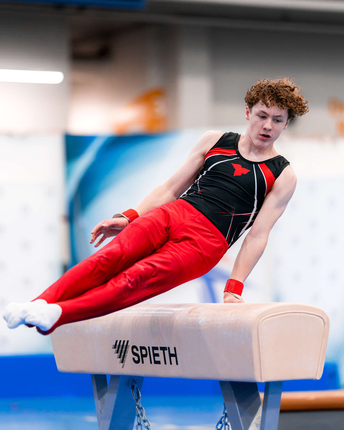 Photo by Luke O'Geil taken at the 2023 inaugural Grizzly Classic men's artistic gymnastics competitionA9_00310