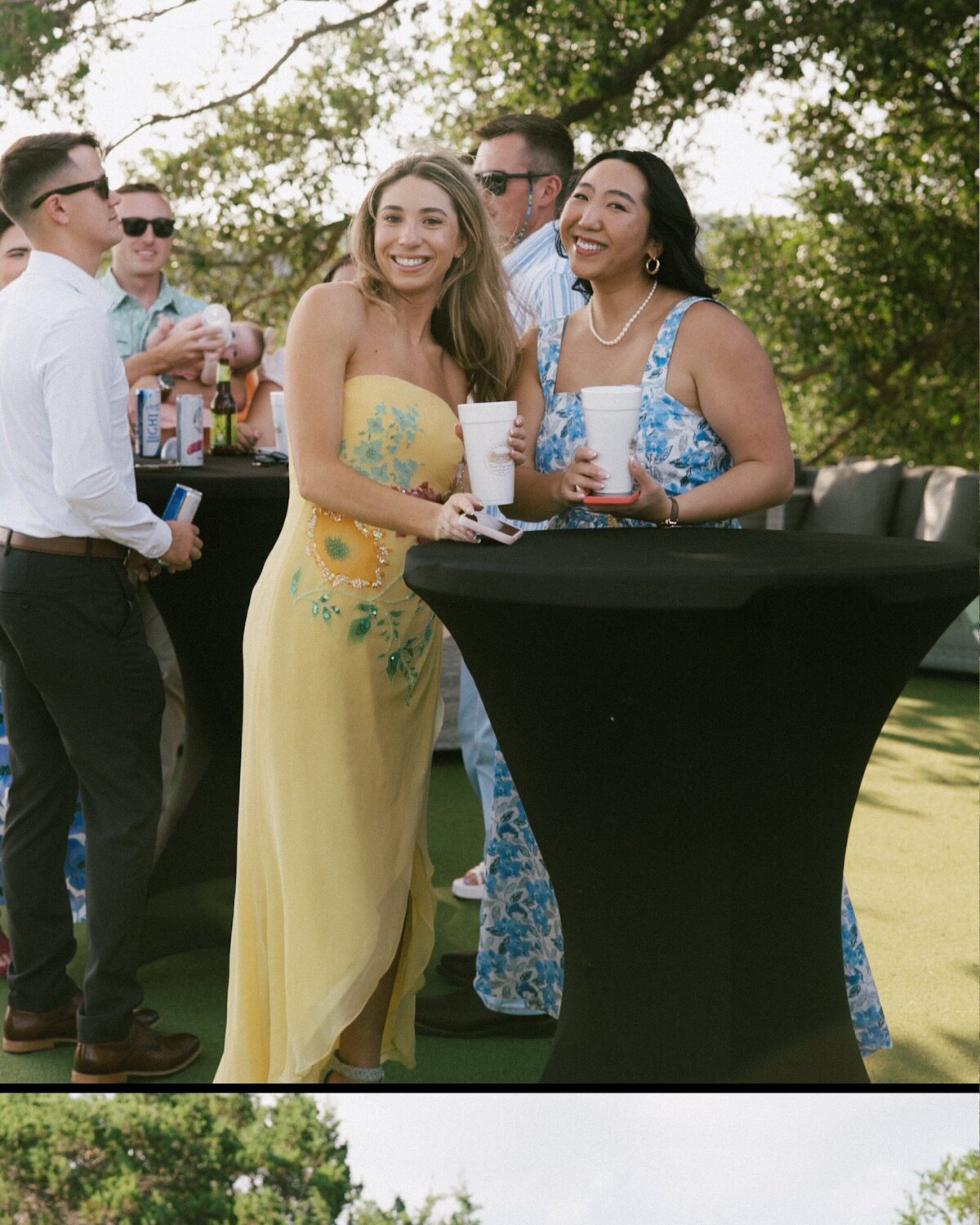 Film Photo at wedding in Texas hill country