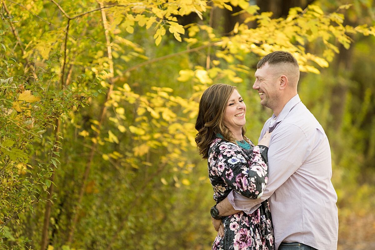 Downtown Lawrence KS Engagement photos in the fall. Lawrence Wedding-Photographer-Emily-Lynn-Photography_0007