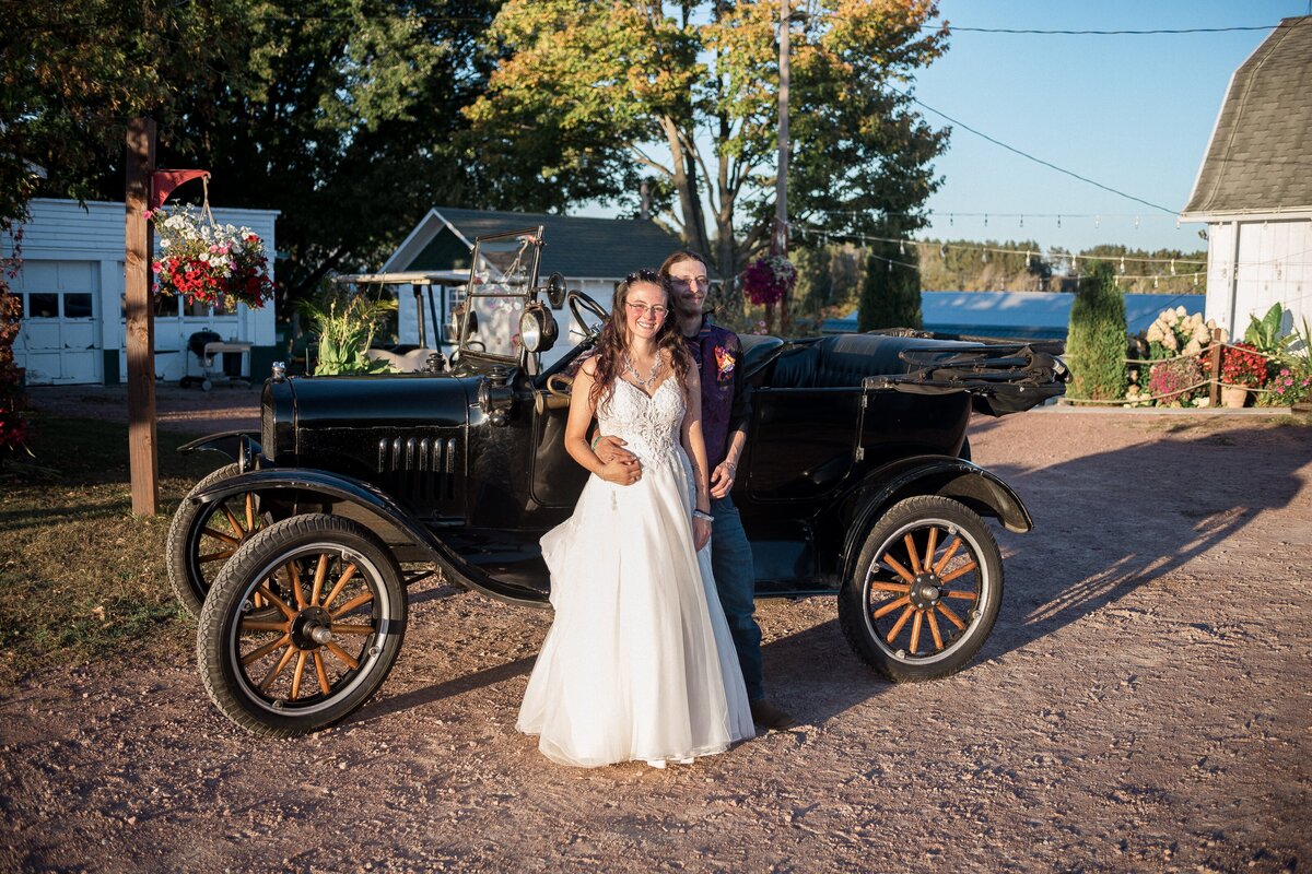 Luxury wedding candles glowing at night