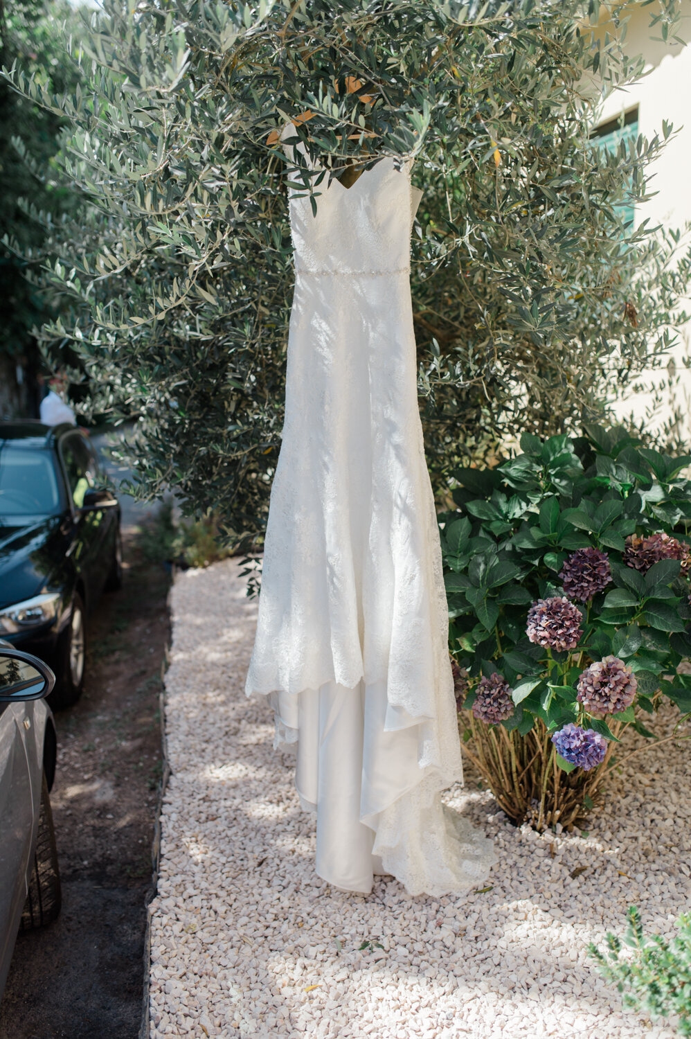 Fotografia do vestido de noiva em Arouca