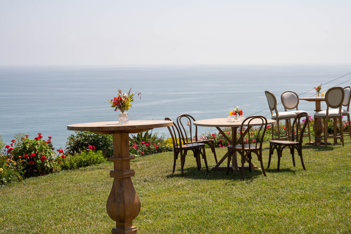 Cocktail Hour overlooking the ocean