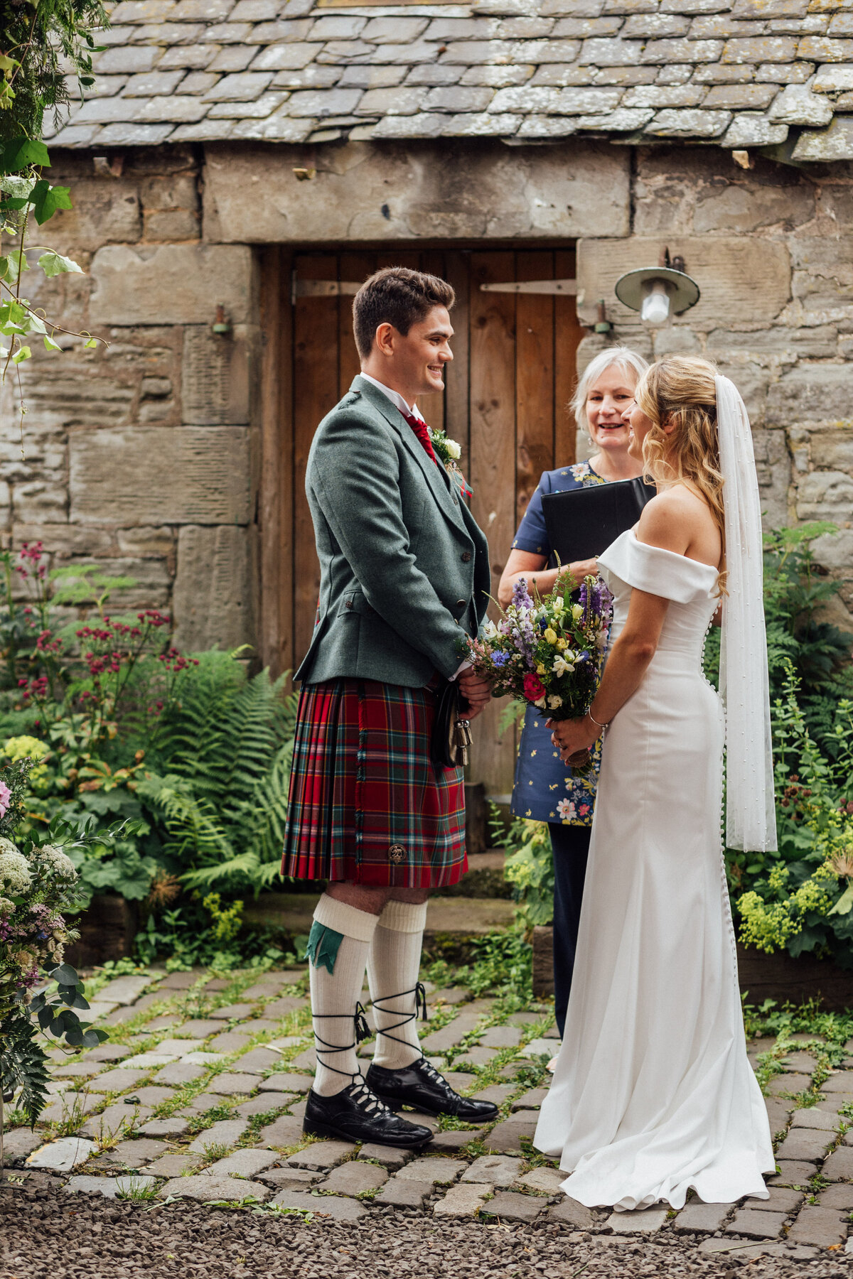 Wedding ceremony at The Free Company