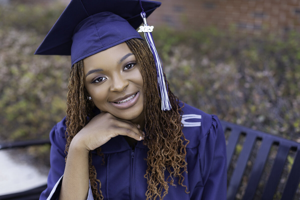 Cap and Gown Senior Pic in AL