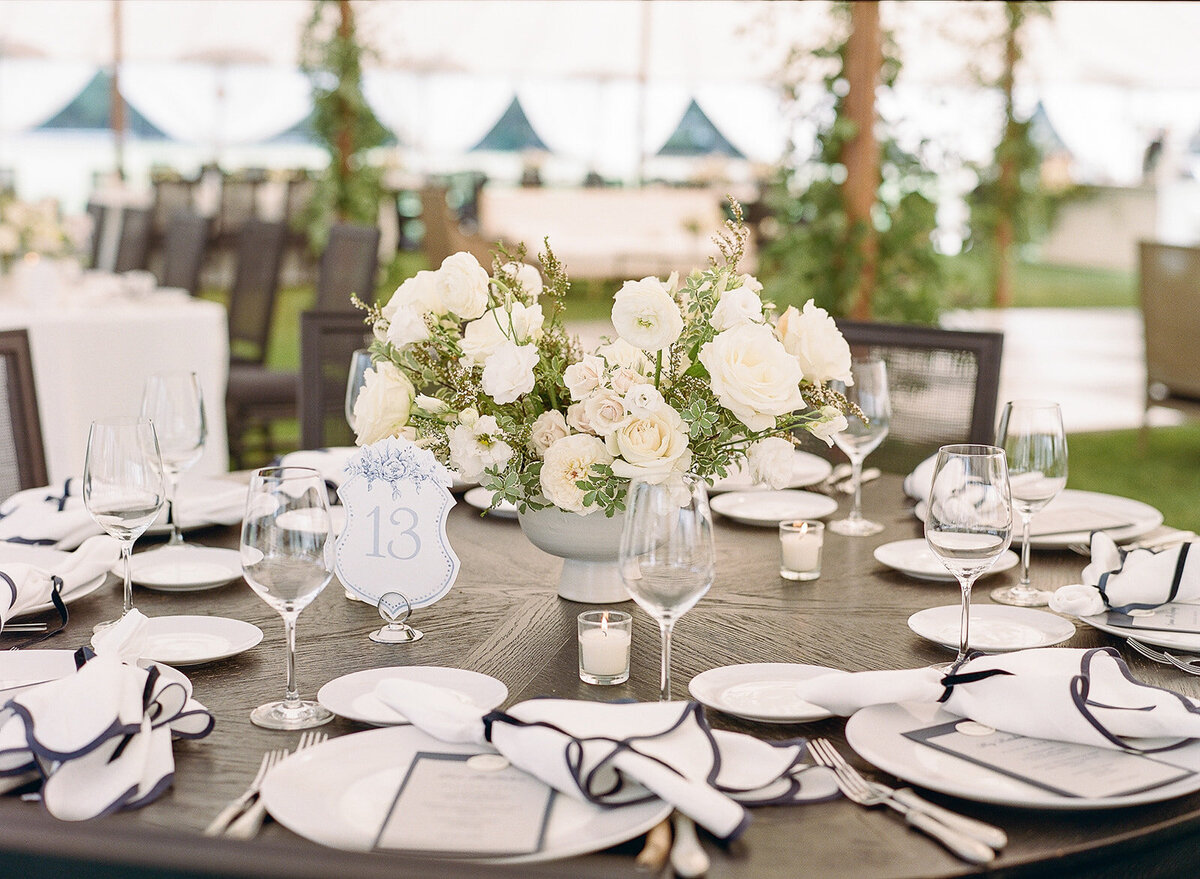 Menlo Circus Club Tented Wedding black and white