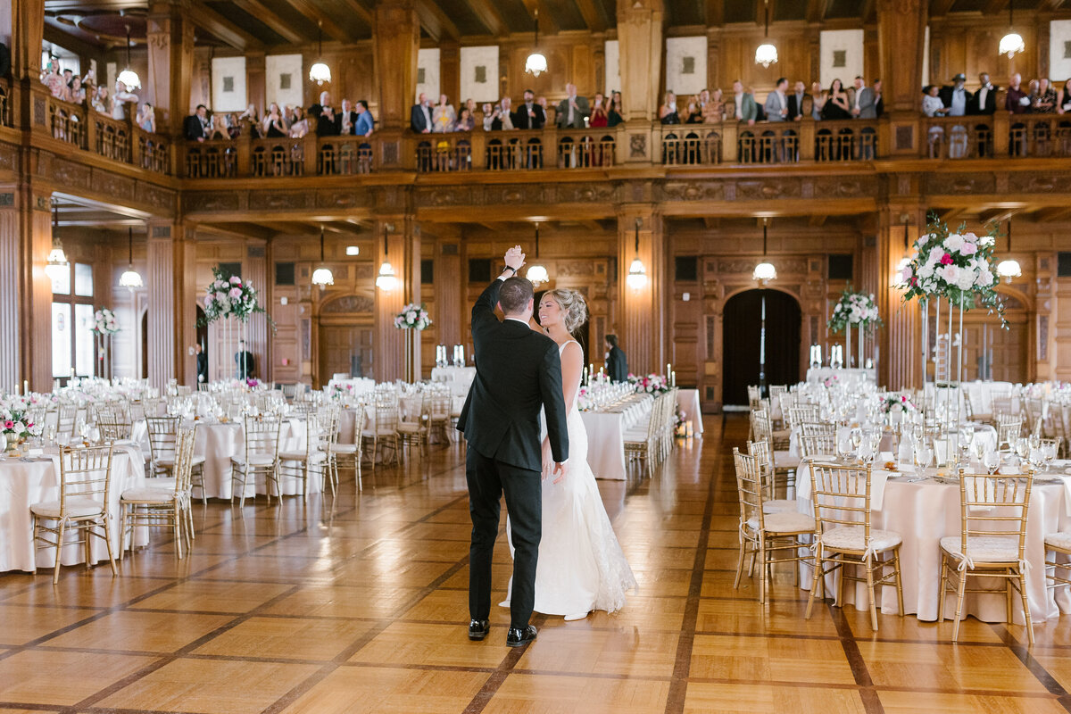 Bride and Groom during their first dance