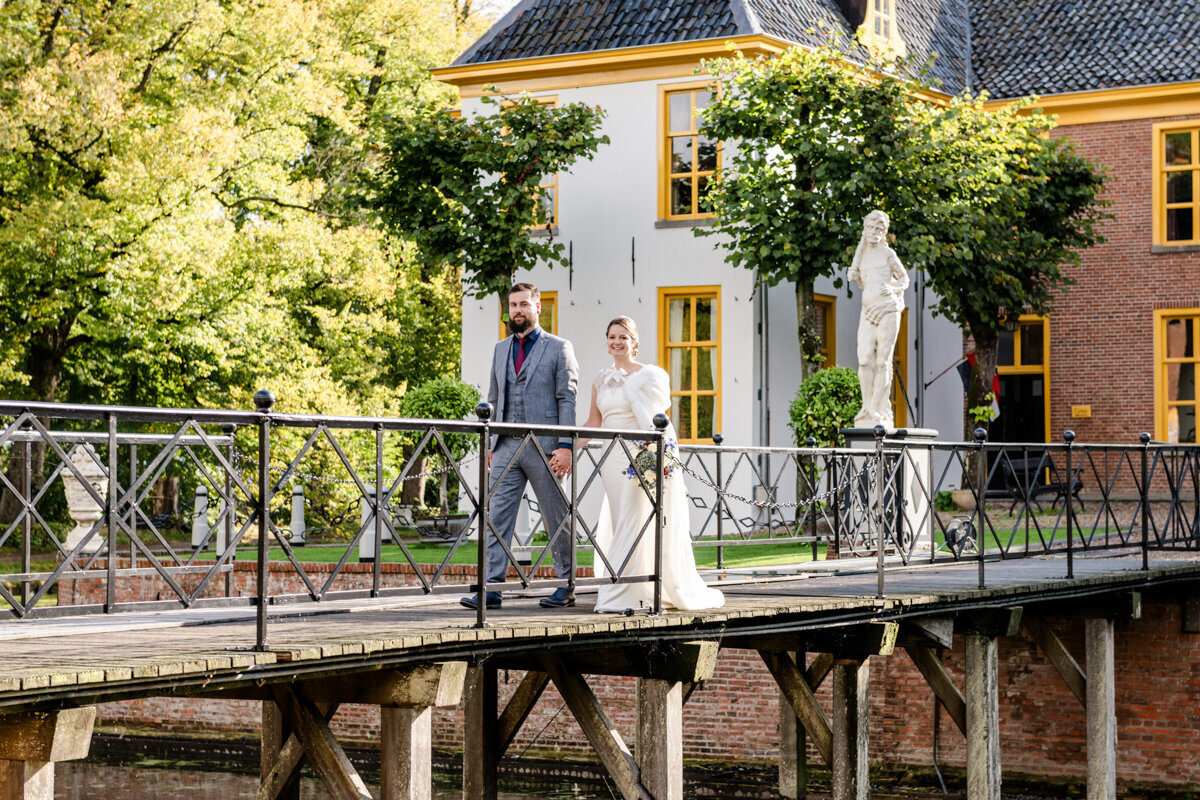 Trouwen Landgoed Fraeylemaborg, bruidsfotograaf Groningen, trouwen in Groningen (29)