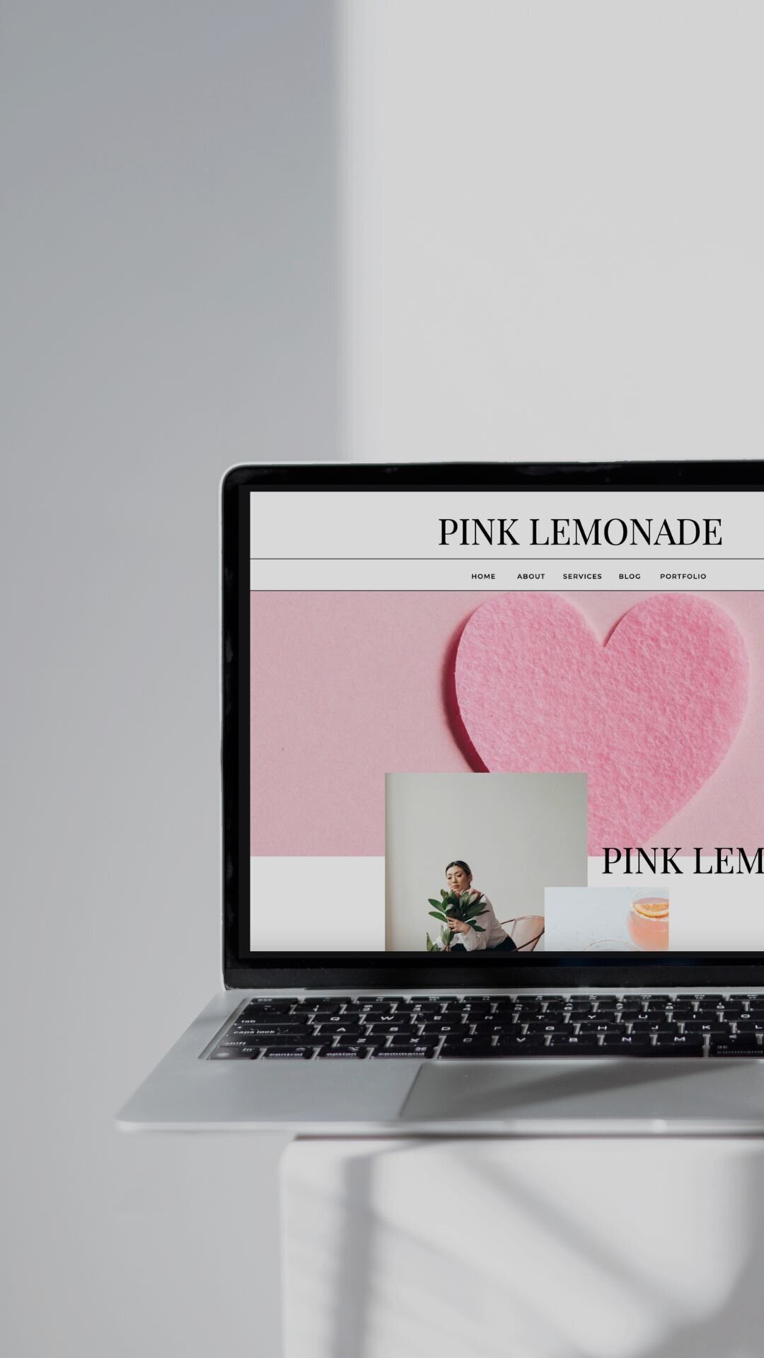 6Pink Lemonade Website template for any creative service provider 