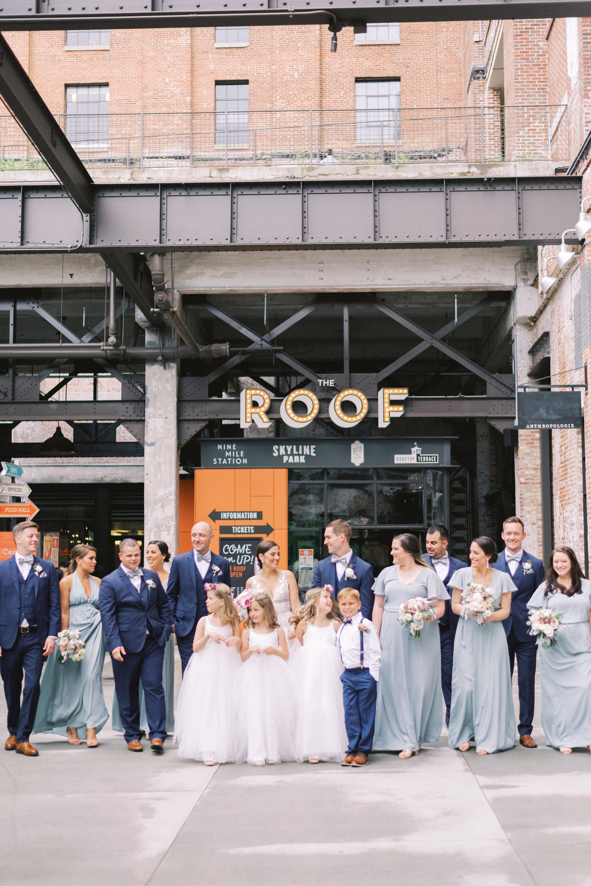 Ponce City Market Roof Top Terrace Wedding