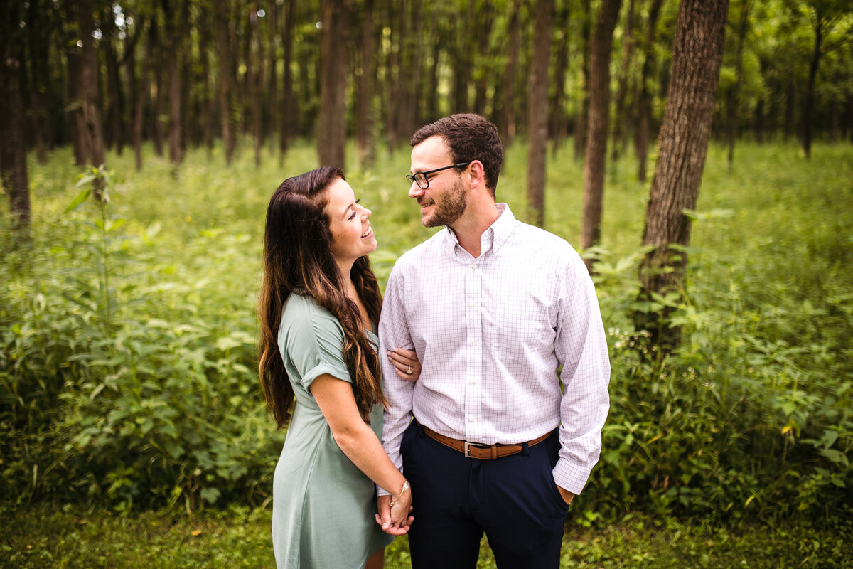Fort Harrison State Park Engagement Photo Indiana