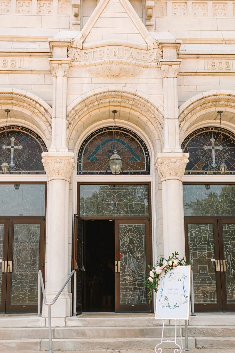 Wedding at St. Boniface with Reception at ECC181